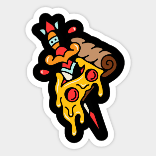 Pizza dagger Sticker